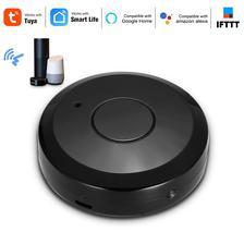 WiFi IR Remote IR Control Hub Wi-Fi(2.4Ghz) Enabled Infrared Universal Remote Controller For Air Conditioner TV Using Tuya Smart Life APP Compatible with Alexa Google Home Voice Control