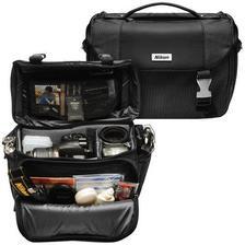 Nikon Deluxe Digital SLR DSLR Camera Gadget Accessories Bag - Grey