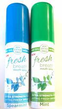 Pack Of 2--Instant Breath Freshener Mouth Spray - 20ml - 2 FLAVOURs