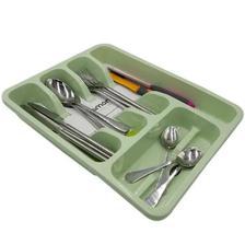 Cutlery Tray And Kitchen Utensils Organizer 33x26cm Beige