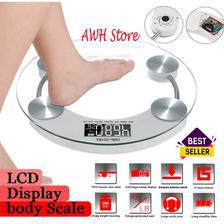 Tempered 8mm Glass Digital Body Weight Scale Bathroom Scale 180 KG with LCD Display Weight Machine