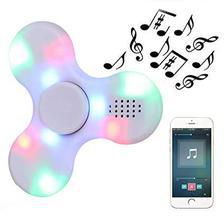 Beautiful Music Finger Fidget Spinner Speaker Bluetooth Led Lights Light up Glow in the Dark Hand Spiner