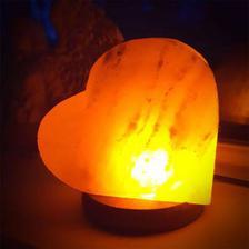 Natural Himalayan Salt Lamp Heart Shape Air Purifier Table Lamp Gift for your loving one