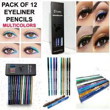 Pack of 12 -Glitter Eye Liner Pencil