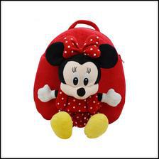 Premium Mickey Mouse Red Doll Character Kids School Bag For Boys and Girls