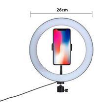 26cm 3 modes Ring Light Selfie for Tik Tok camera photography Live Streaming, YouTube Videos With Mobile Holder and Free Tripod Stand