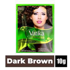 Vatika Natural Henna Dark Brown Hair Color 10g Single Satchet