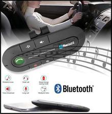 Imported Quality Wireless Bluetooth 4.1 Hands-free Car Kit Sun Visor Speakerphone Bluetooth Speaker MP3 Music Player with Car Charger