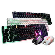 Gaming Mouse Gaming Keyboard Combo RGB LED Backlit Keyboard and Mouse Gaming Mouse and Keyboard Silent 104 Key Computer PC Gaming Keyboard