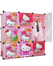 Frozen Plastic Hanging & Storage Cabinet & Wardrobe - Hello Kitty 9 cubic