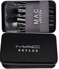 Set of 12 Pcs _Mac Beauty Makup Brushes Tool Kit Cosmetic Foundation Powder Blush Eye Shadow Lip Blend Make Up Brushes Set