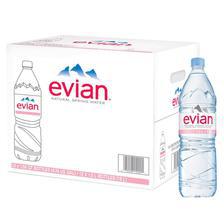 PACK OF 12 : EVIAN MINERAL WATER 1.5LTR IMPORTED