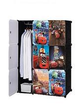 9 Cube Disney Cars Storage Cabinet & Wardrobe For Kids