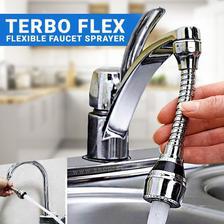 Raazad Kitchen Accessories Flexible Faucet Sprayer Hot Sale Turbo Flex 360 Sink Faucet Sprayer Jet Stream Faucet Head Longer