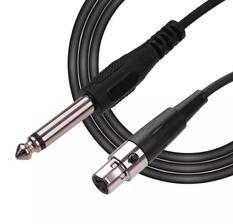 3-Pin Female XLR to 6.35 mm Cable for Guitar and Other Devices - 3 Meter