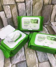 Aloe Vera Cleansing wipes collagen Makeup remover tissue