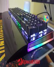 Redragon K569 RGB LED Backlit 104 keys Mechanical Keyboard with Wrist Rest Blue Switches Gaming Keyboard