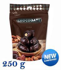 250 g Chocodate - Dates with dark chocolate with almonds Family pack, new and improved quality