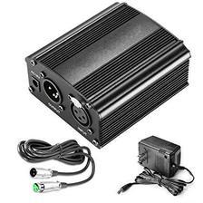 48V Phantom Power Supply with Power Adapter for Condenser Microphone EU Plug With 3 Meter Cable