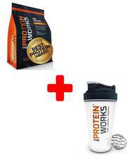 The Protein Works - Whey Protein 80 - 2 kg (4.4 lbs) & Shaker - Chocolate Silk Pack of 2