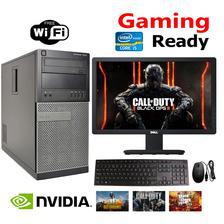 790 Tower Gaming PC Core i5 8GB RAM 500GB Hard 19 Inch wide Screen LED free Keyboard Mouse Wifi Desktop GTA 5 Games Installed