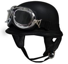 Universal Fashion Motorcycle Half Helmet Scooter Chopper Cruiser Biker Matte Flat Goggles Protection Gear Head Helmets
