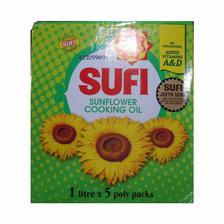 Sufi Sunflower Cooking Oil 1x5 Kg Poly Bag