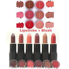 Lipsticks and Blush 6 pack multicolour