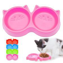 CAT AND DOG BOWL - FOR WATER AND FOOD - NEW CAT FACE DESIGN