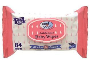 Cool & Cool Baby Wipes 84's - Extra Large Wipes