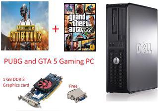 PUBG and GTA 5 Gaming PC DEL Optiplex 760 Desktop 8 GB Ram 250 GB HDD with 1 GB Graphics card