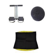 Deal of 3 - Tummy Trimmer Double, Twister Disc & Hot Belt - Black & Yellow