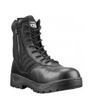 Black Suede Swat Long Boots For Men