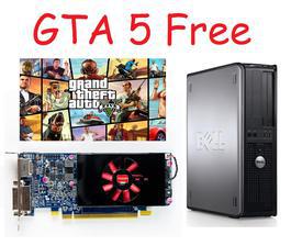 Free GTA 5 gaming PC Dell Optiplex 755 Desktop with Graphic Card HD7500 Series and Plus 4 other Games