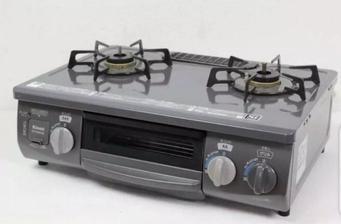 2 burner japani Rinnai Gas Stove 2017 Model With Oven Grill,10/9 Fresh condition