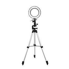 Photography Led Tiktok Ring Light 16Cm Metal Frame Dimmable With 3.5 Ft Tripod Stand