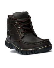 Black Leather  Boots For Men