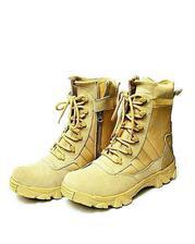 Camel Leather Tactical Boot For Men