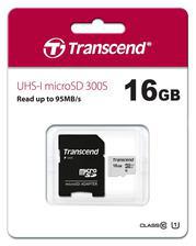 Transcend 16GB Micro SDXC/SDHC 300S Memory Card TS16GUSD300S