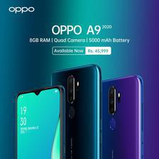 OPPO A9 2020 Mobile Phone - 6.53 FHD Display - 8GB RAM - 128GB ROM - Hybrid Dual Sim