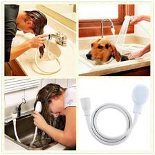 Dog Shower Head Spray Drains Strainer Bath Hose Sink Washing Hair Pet Lave Water