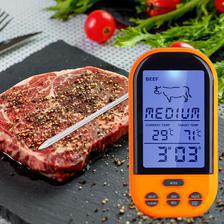 Wireless Remote Digital Thermometer Timer Cooking Meat Thermometer Probe Meat Steak BBQ Temperature Gauge Kitchen Cooking Tools