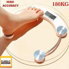 Bathroom Scale Digital Personal Weighing Scale Weight Machine - 180kg/396lb - Fine Heavy Duty Tempered Glass