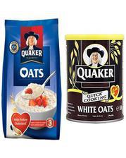 Pack Of 2- White Oats 500G & Rolled Oats 400G