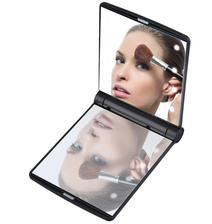 Portable Makeup Mirror - Foldable Compact Pocket Mirror With 8 LED Lights