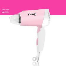 Kemei KM-6831 Mini Foldable Electric Low Noise Hair Dryer