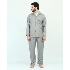Pack of 2 Cotton Polyester Night Suit (Pajama + Shirt) for Men - Light Green