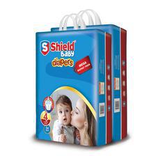 Shield-Pack of 2 Diaper Mega Bachat Pack Large (54-Diapers, 07-18Kg)