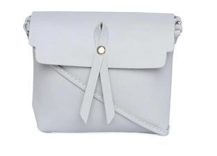 White PU Solid Sling Bag FT-0016.