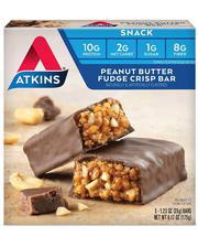Atkins Snack Peanut Butter Fudge Crisp Bars 175g